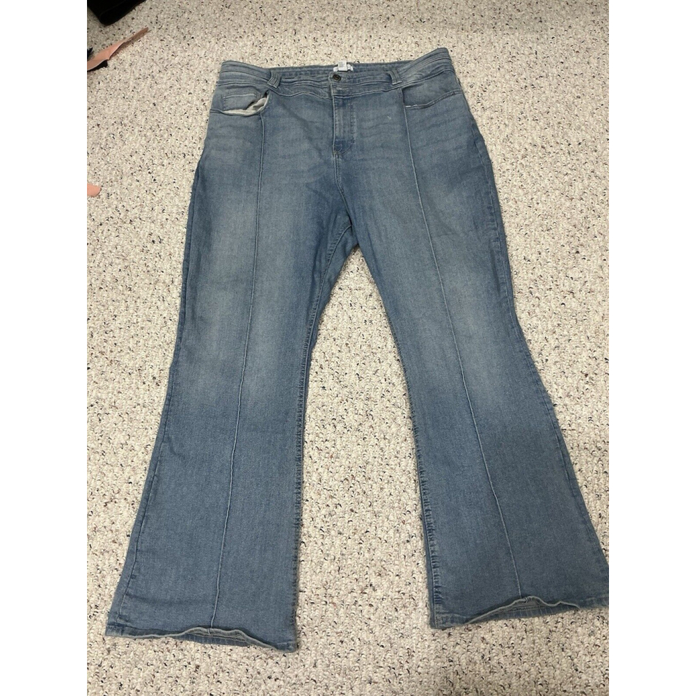 Forever 21 Light Blue Flared Jeans